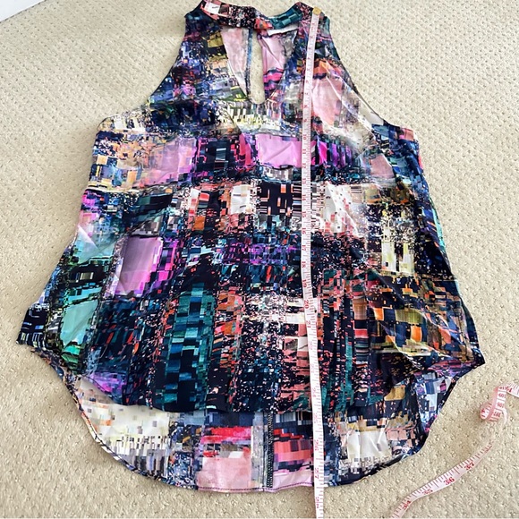 Amanda Uprichard Multicolor Halter Cutout Silk Tank - Picture 9 of 9